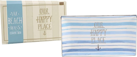 The Beach House, Our Happy Place Trinket Dish - Brambles Gift Shop