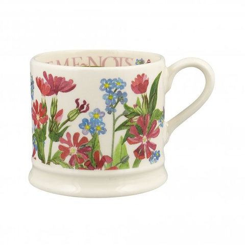 Emma Bridgewater Forget Me Not and Red Campion Small Mug - Brambles Gift Shop