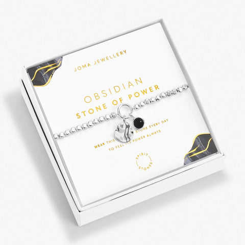 Obsidian Stone Of Power Bracelet - Brambles Gift Shop