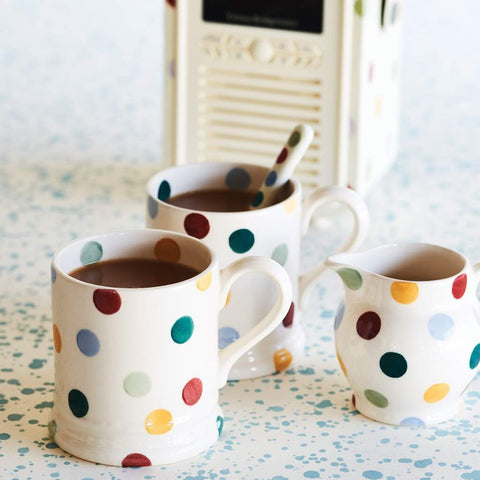 Polka Dot 1/2 Pint Mug - Brambles Gift Shop