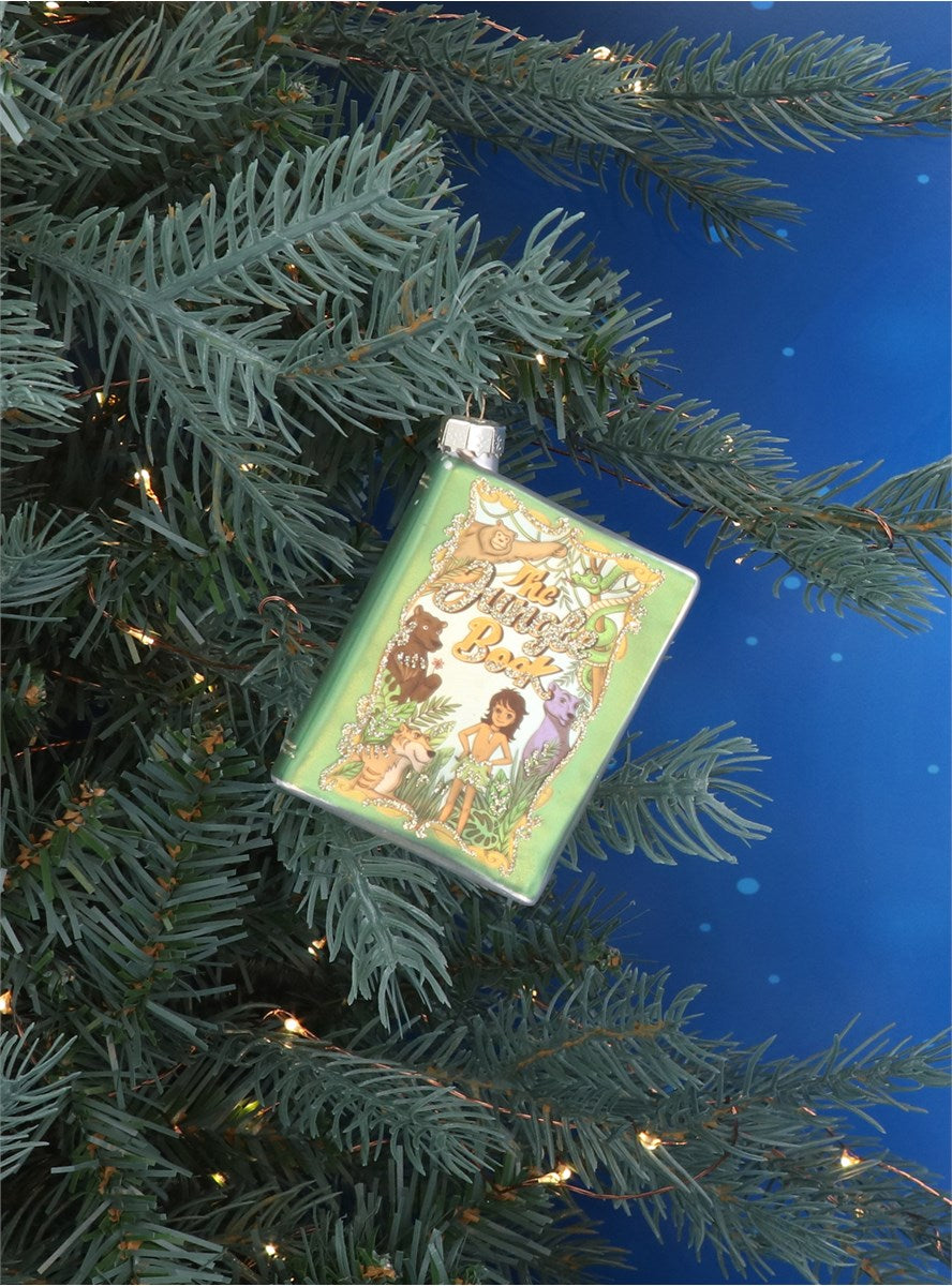 Jungle Book Glass Book Tree Decoration - Brambles Gift Shop