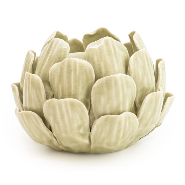 Green Artichoke Candle Holder