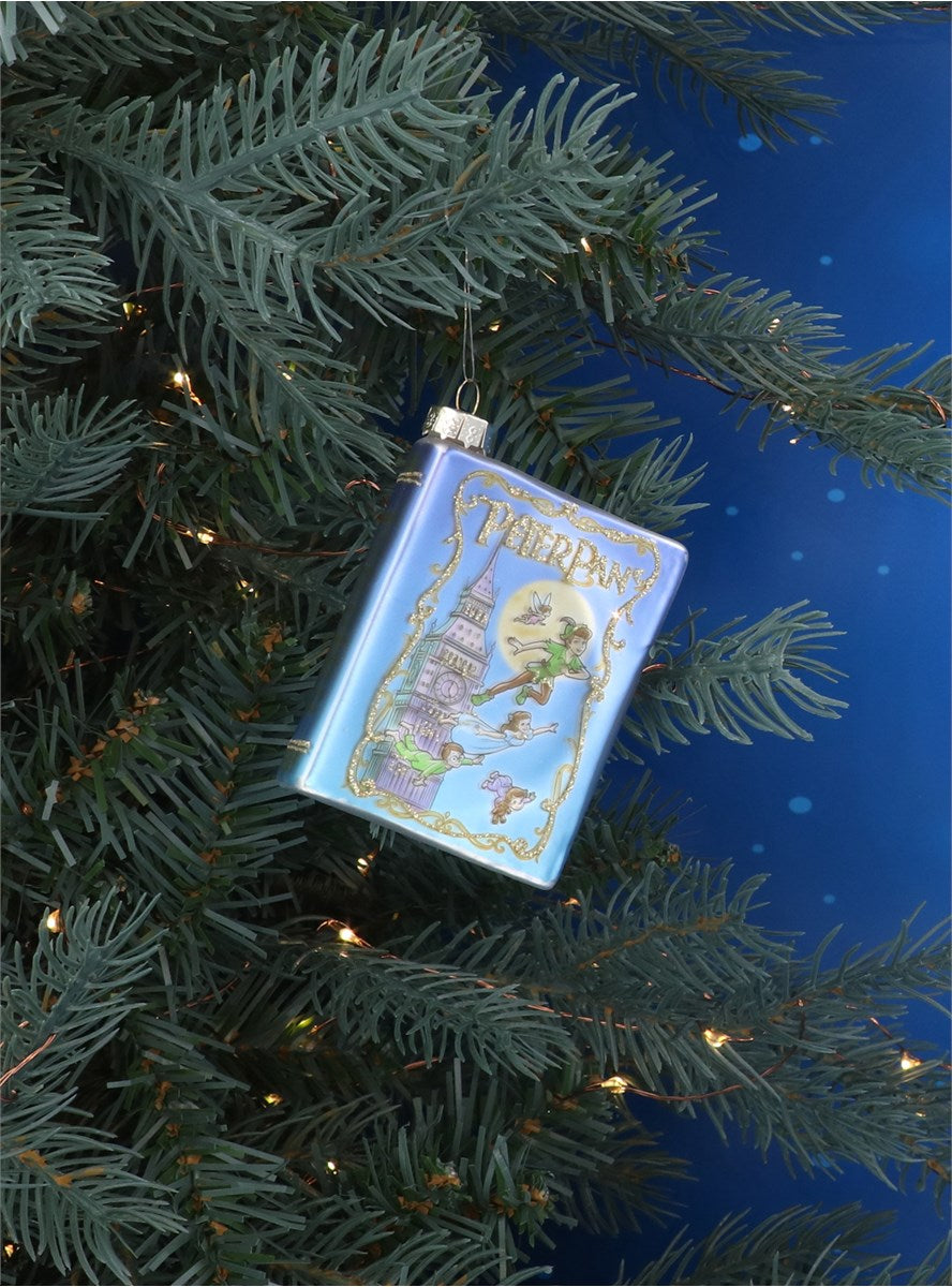 Peter Pan Glass Book Tree Decoration - Brambles Gift Shop