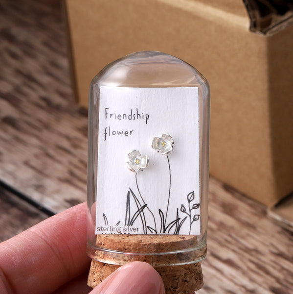 Friendship flowers in a bottle