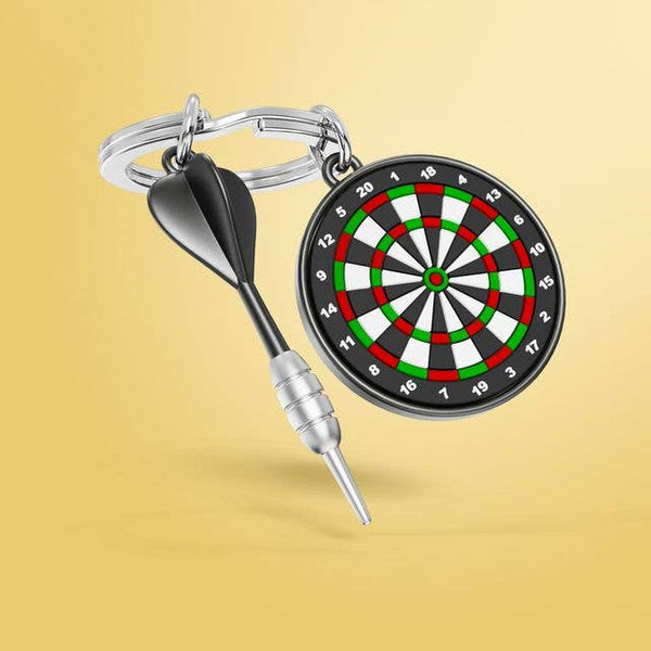 Metalmorphose Dartboard Keyring - Brambles Gift Shop