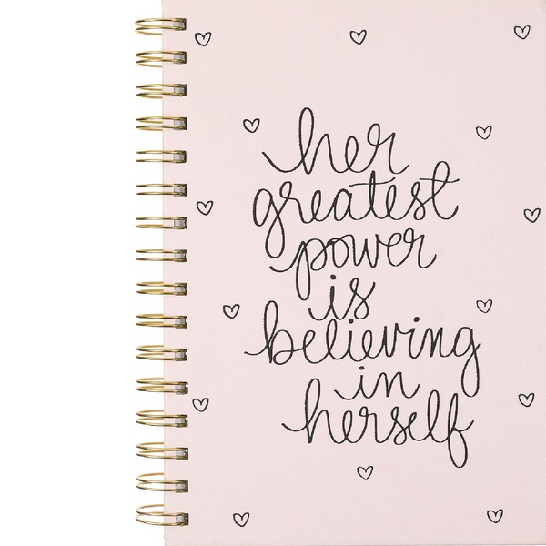 Éccolo A5 Vegan Leather Spiral Journal - Her Greatest Powerk