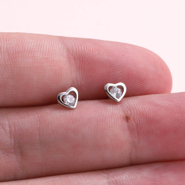 BT220 BOTTLED WITH LOVE crystal heart earrings