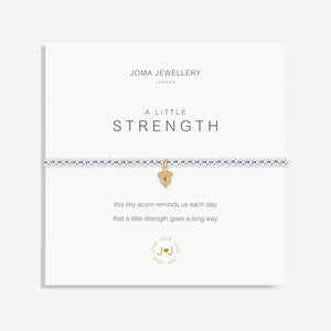 A Little Strength Gold Acorn Bracelet