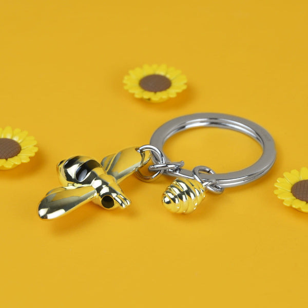 Honeybee Keyring - Brambles Gift Shop