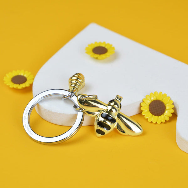 Honeybee Keyring - Brambles Gift Shop