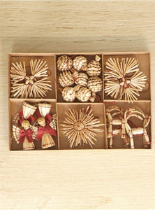 Natural Straw Tree Decoration - Brambles Gift Shop