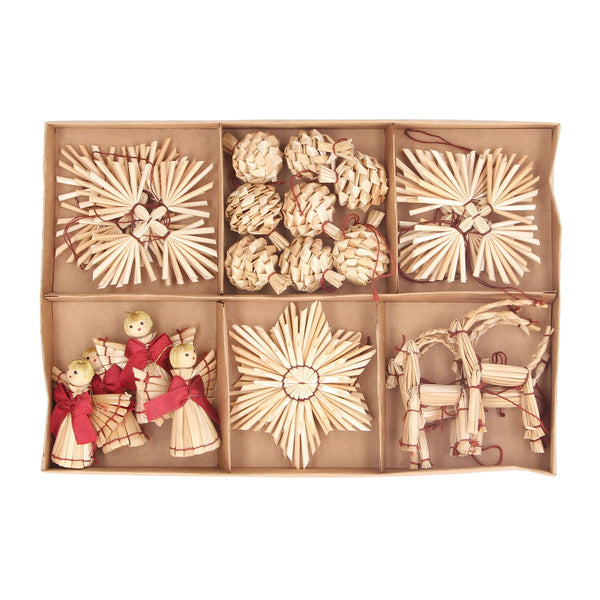 Natural Straw Tree Decoration - Brambles Gift Shop