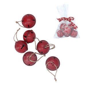 Red Metal Jingle Bells - Brambles Gift Shop