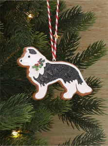 Gingerbread Collie Dog Tree Decoration - Brambles Gift Shop
