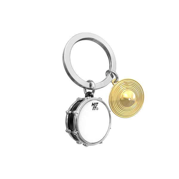 Metalmorphose Keyring Drum Kit with Cymbal Keyring - Brambles Gift Shop