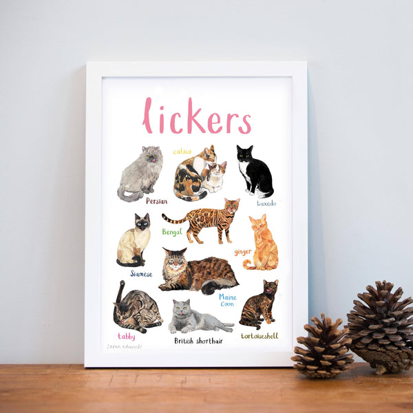 Lickers Art Print - A4 - Brambles Gift Shop