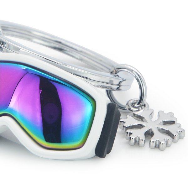 Winter Sports Goggles & Snowflake Keyring