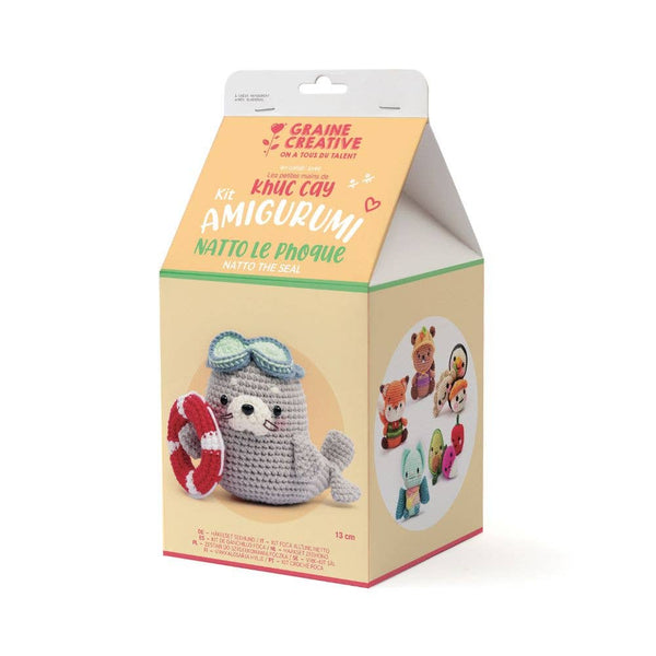 Graine Creative Amigurumi Crochet Kit – Seal 130mm