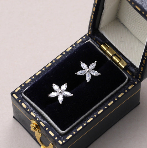BEAUTIFUL SPARKLE Five Crystal Flower Earrings - Brambles Gift Shop