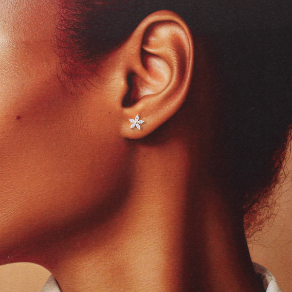 BEAUTIFUL SPARKLE Five Crystal Flower Earrings - Brambles Gift Shop