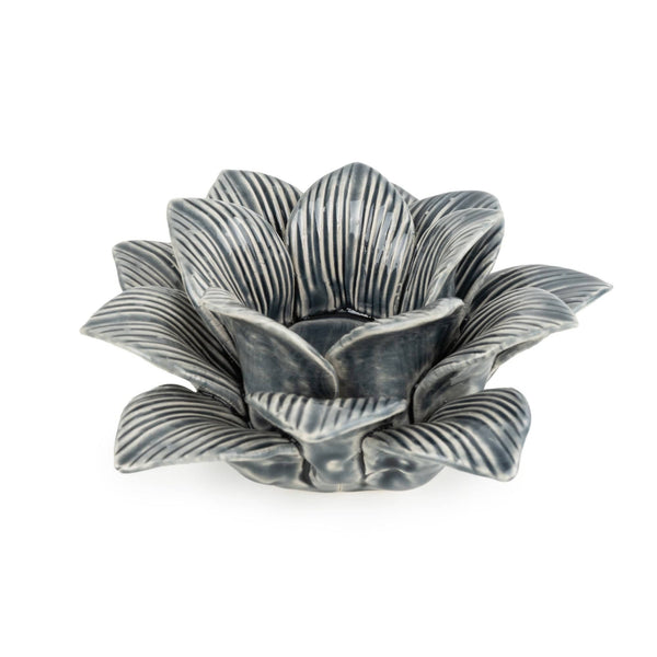 Daffodil Tealight Holder - Blue 1PK - Brambles Gift Shop