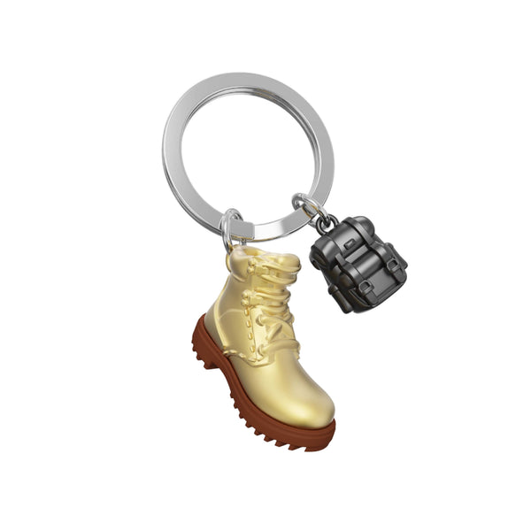 Metalmorphose Hiking Boot With Backpack Keyring - Brambles Gift Shop