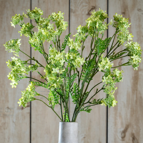 Artificial Green Plumb Blossom Spray