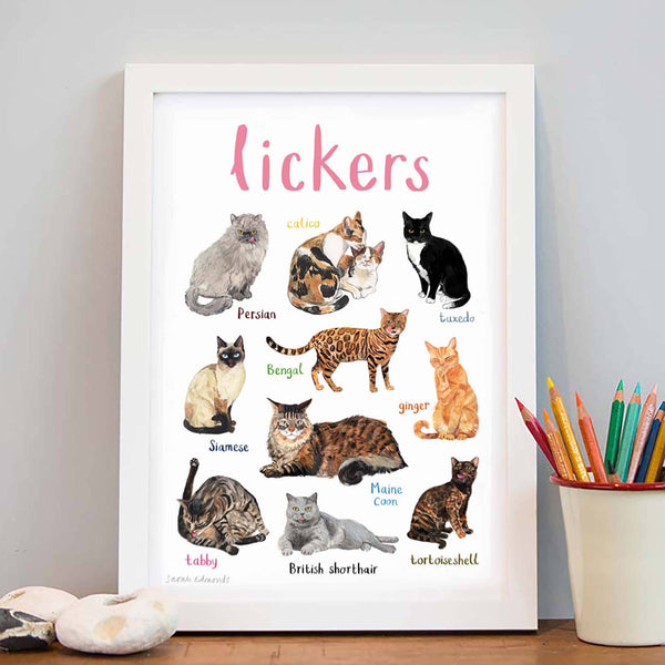 Lickers Art Print - A4 - Brambles Gift Shop