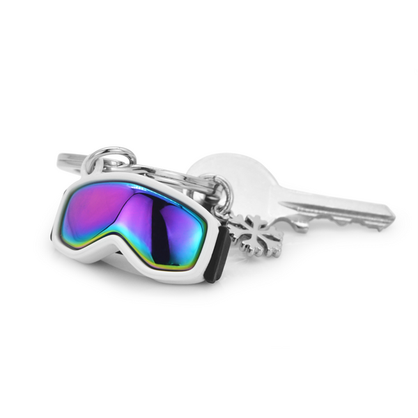 Winter Sports Goggles & Snowflake Keyring