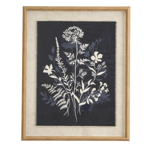 Flora & Fauna Meadow On Linen Wall Art