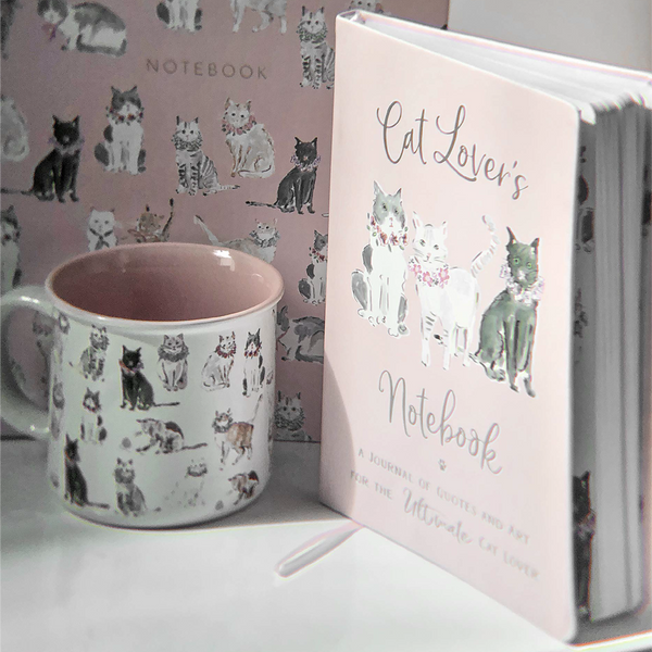 Éccolo A5 Soft Cover Cat Lover Journal - Pastel Pink