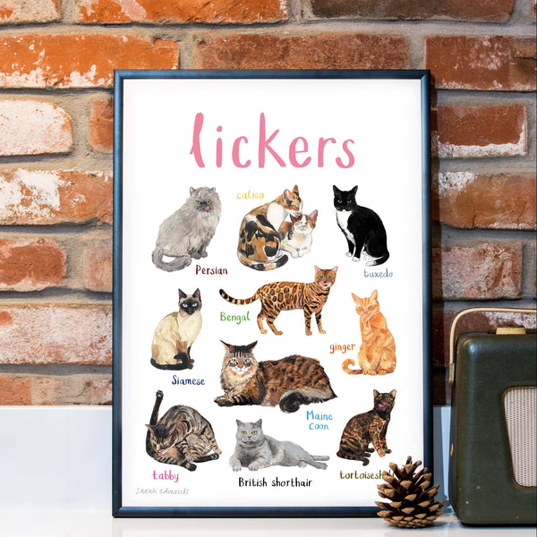 Lickers Art Print - A4 - Brambles Gift Shop