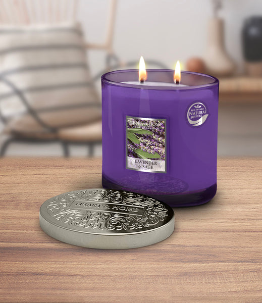 Lavender And Sage 2 Wick Candle