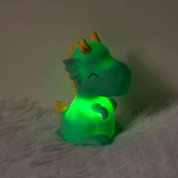 Dhink Mini Night Light Blue Dragon With Yellow Horns