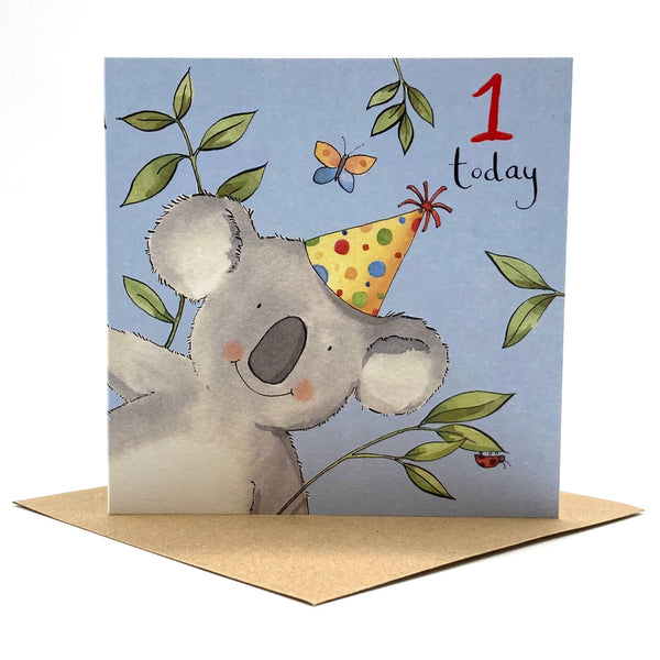 1st Birthday Card - Koala Bear