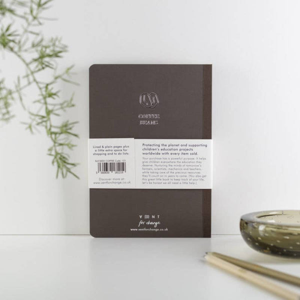 Notebook A5 Recycled - Sucseed Coffee Bean - Brambles Gift Shop
