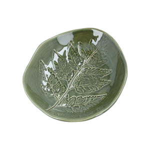 Green Fern Trinket Plate - Brambles Gift Shop