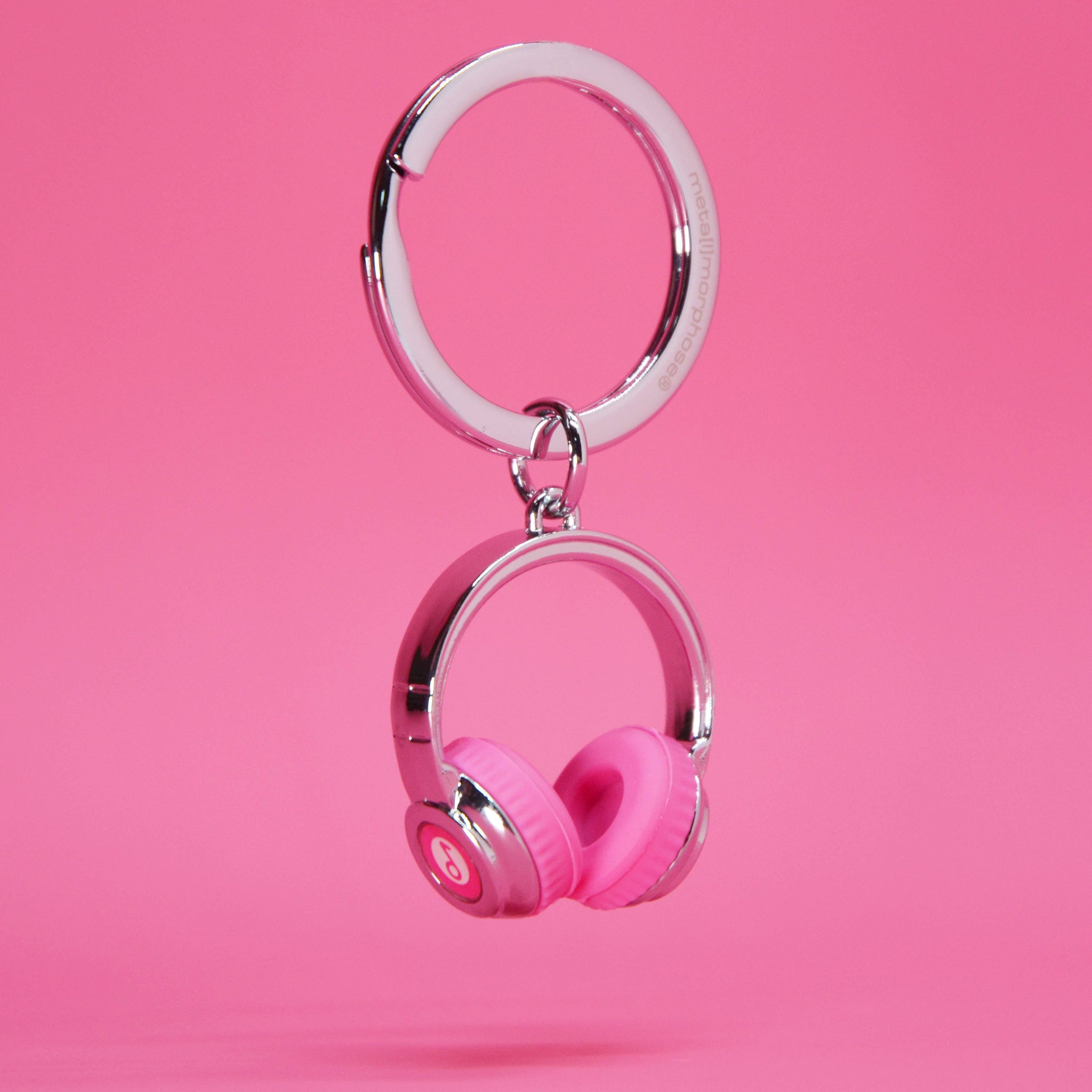 Metalmorphose Pink Headphones Keyring