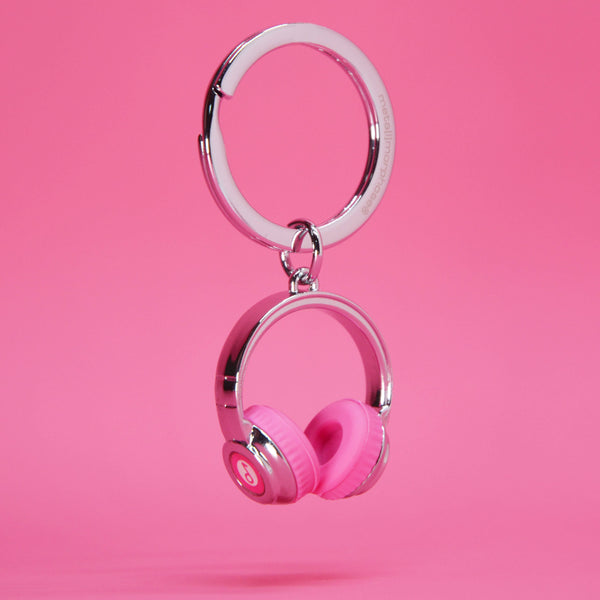 Metalmorphose Pink Headphones Keyring