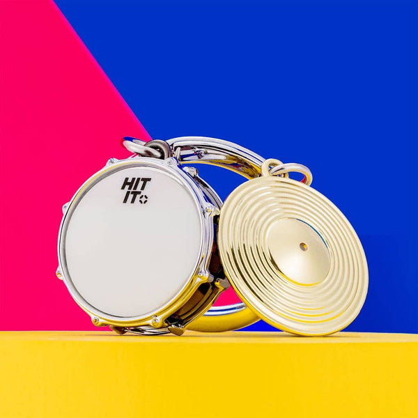 Metalmorphose Keyring Drum Kit with Cymbal Keyring - Brambles Gift Shop