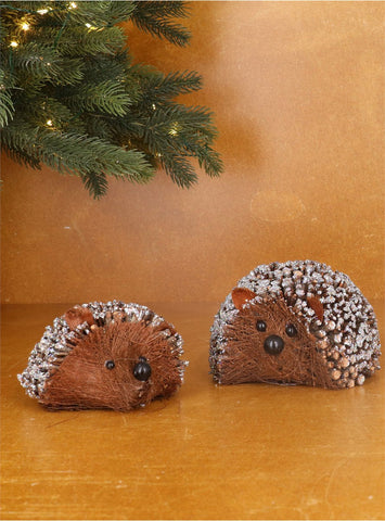 Glitter Fir Cone Hedgehog - Brambles Gift Shop