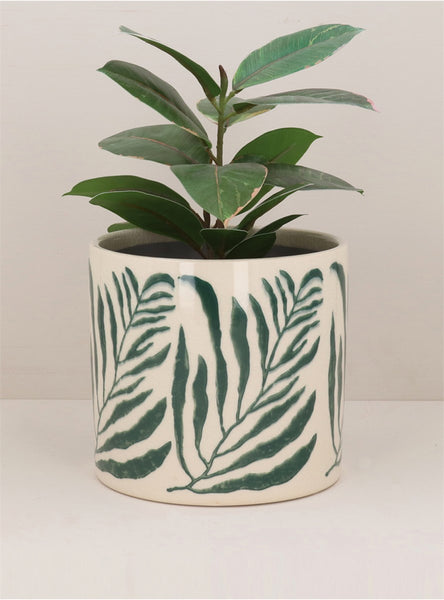Green Branch Plant Pot