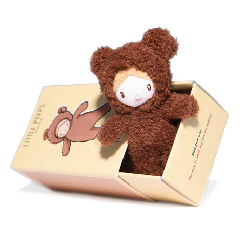 ThreadBear Little Peeps Heidi Bear - Matchbox doll 12cm