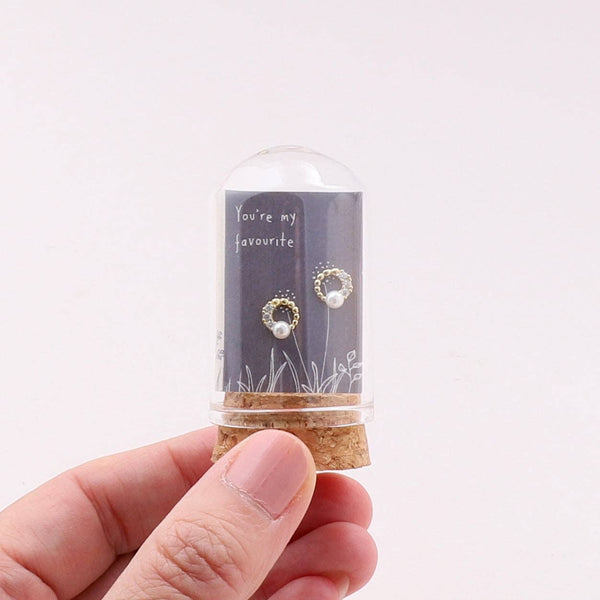 TT58042 Full Moon Pearl Sterling Silver Earrings
