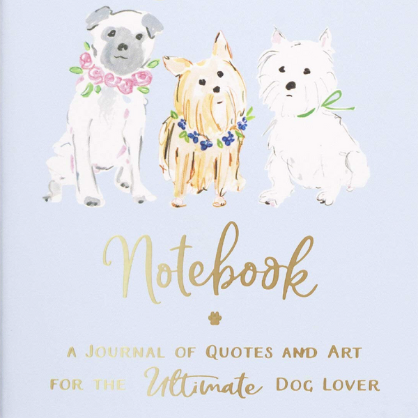 Éccolo A5 Soft Cover Dog Lover Journal - Baby Blue