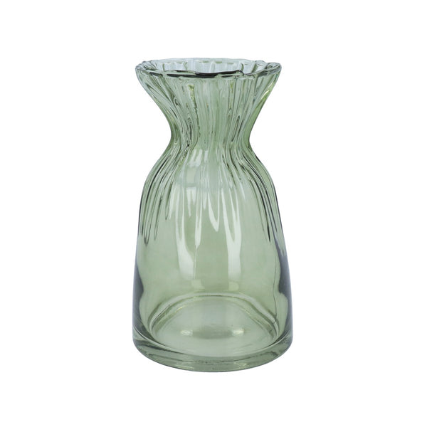 Green Glass Vase - Brambles Gift Shop