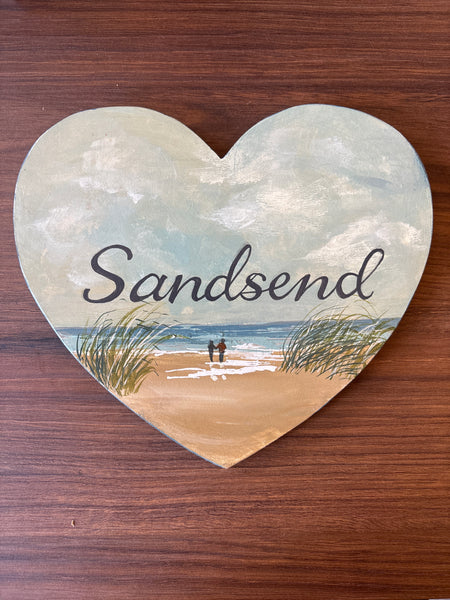 Handmade Local Wooden Heart - Brambles Gift Shop