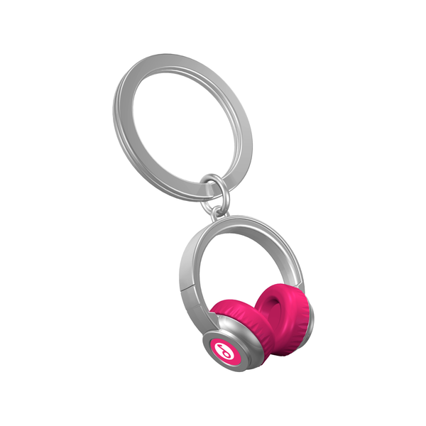 Metalmorphose Pink Headphones Keyring