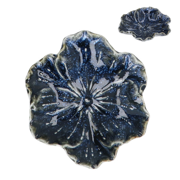 Blue Flower Trinket Dish - Brambles Gift Shop
