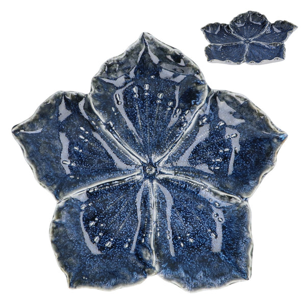 Blue Flower Trinket Dish - Brambles Gift Shop